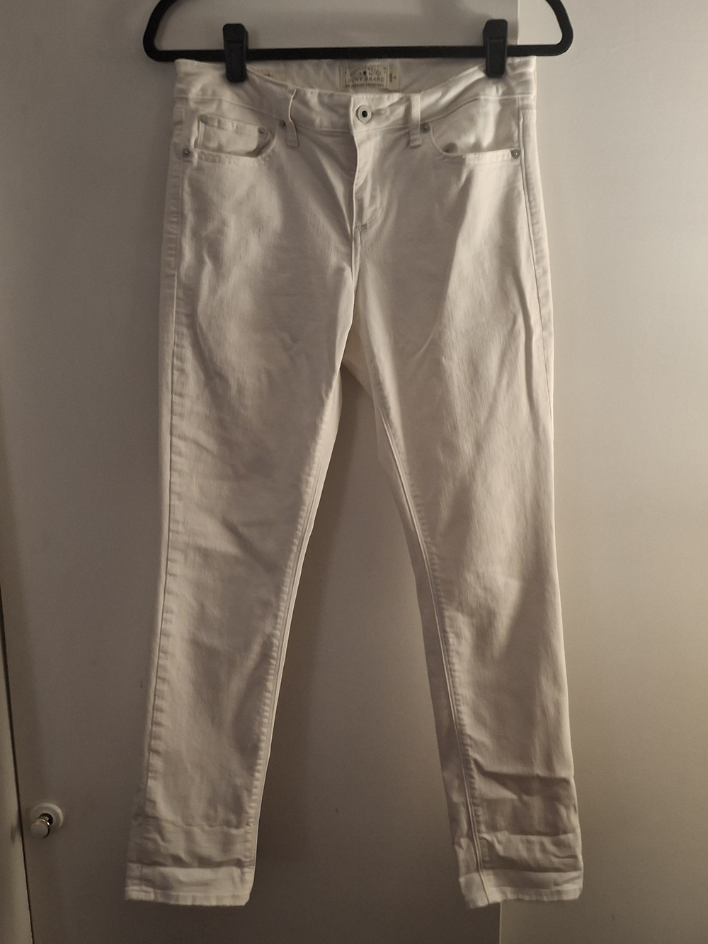 Lucky Brand Women's White Skinny Jeans
